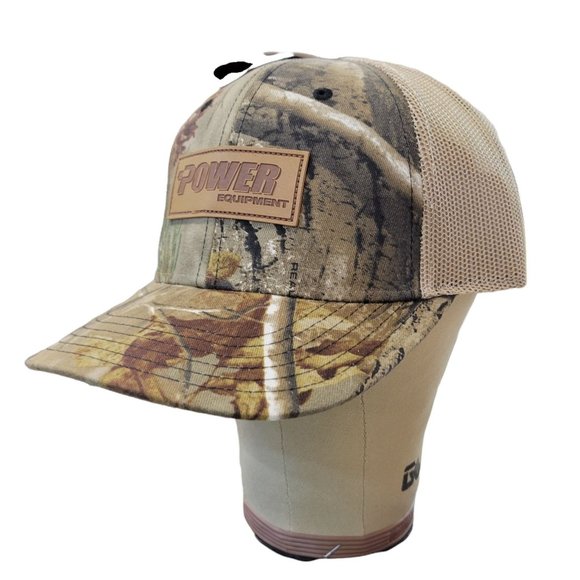 Power Equipment Mesh Camouflage Snapback Cap Realtree Camo Trucker Hat - Picture 3 of 9